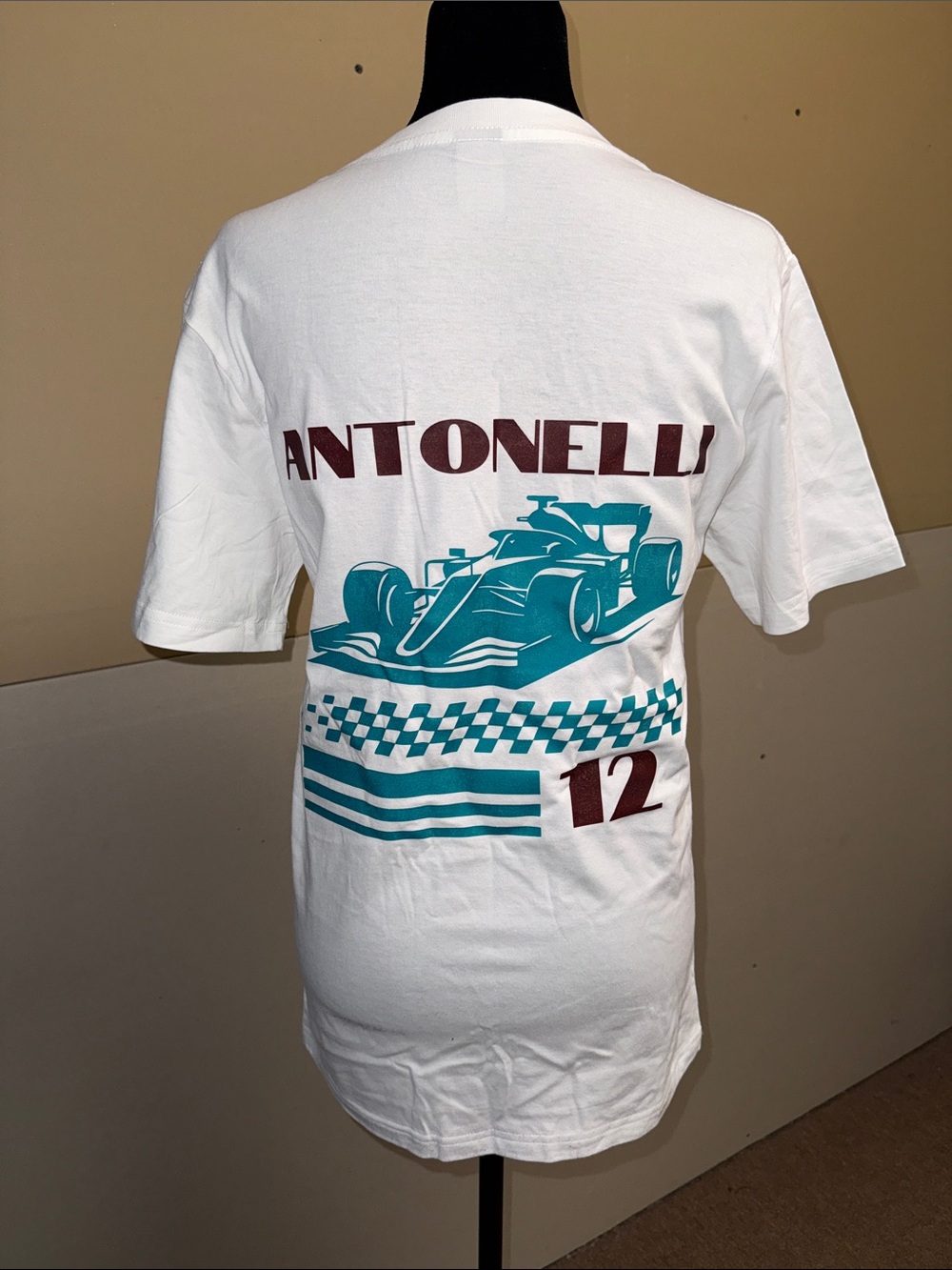 White Graphic Racing T-Shirt